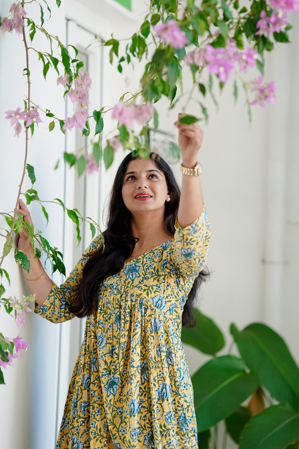 Sunlit Block Print Dress